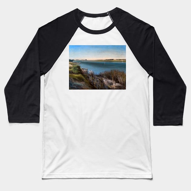 Goolwa South Australia - Oil painting by Adelaide Artist Avril Thomas Baseball T-Shirt by AvrilThomasart